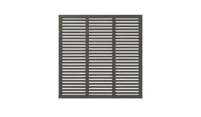 180 x 180 cm - Farbe: Umbergrau, Sichtschutzzaunelement aus fungizid behandeltem und doppelt farbgrundiertem Kiefern- bzw. Fichtenholz