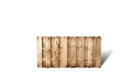 Ein Gartenzaunelement mit einer Lamellenstärke von 20 x 145 mm und einem Maß von : 180 x 90cm