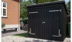 Schützen Sie Ihr Eigentum: Höhere Sicherheitsbedürfnisse befriedigt der 229 x 218 x 167/218 cm Geräteschuppen mit Doppeltor