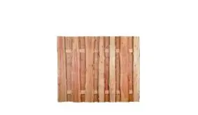 Der Holz Zaun mit einer Breite von 180 cm und einer Höhe von 150 cm - die rustikalen Lärchenbretter sorgen für eine lange Haltbarkeit und einen natürlichen Look