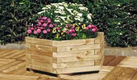 Runder Holzpflanzkübel Greifswald, druckimprägniert mit Folieneinsatz ∅ 70 x 30 cm