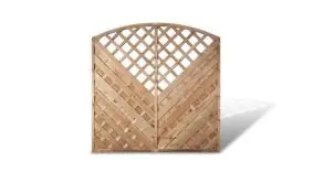 180 x 160 auf 180 cm Holzsichtschutz Gitter