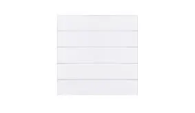 Das Zaunset besteht aus 5 HPL Lamellen in Weiß und ergibt somit ein Maß von ca. 179,2 x 177,5 cm - OHNE Befestigungsset