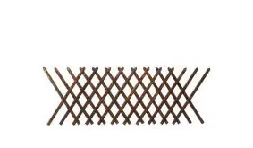 Jägerzaun aus druckimprägnierter brauner Kiefer/Fichte. 250x100cm. Lattenstärke ca. 55 mm