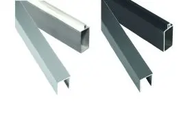 Sorgt beim BPC Steckzaun Keitum für eine schöne Optik und Stabilität: Das Start- und Abschluss-Set aus Aluminium