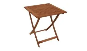 Kliener Holztisch mit einem Maß von 70 x 70 x 72cm.