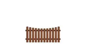 Pflegeleichte Kunststoff Gartenzäune mit Vollkunstofflatten und Aluminiumquerriegel, 180 x 80 auf 70 cm, braun (RAL 8016), Edelstahl verschraubt, inkl. Montageset und Bohrer