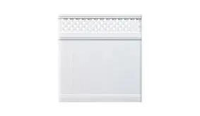 175 x 180 cm großes Steckzaun Element aus hochwertigen Fensterkunststoff (PVC).