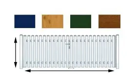 Zauntor nach Maß mit unserem Zaunkonfigurator. Erstellen Sie sich ihren individuelles Zauntor.