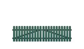 Pflegeleichtes Kunststoff Doppeltor, Vollkunstofflatten auf Aluminiumrahmen, 308 x 80 cm, grün (RAL 6012), inkl. verstellbare Edelstahlbeschläge (6mm starke Ladenbänder vormontiert), Überwurf, Bodenriegel, Metallhülsen und Arretierung.