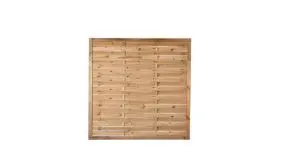 Ein dekoratives Sichtschutzelement aus der Serie Lamellenzaun mit dem Maß: 150 x 150cm