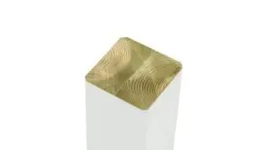 Der Leimholzpfosten mit einem Maß von 9 x 9 cm. Der Pfosten ist druckimprägniert, FSC - zertifiziert und farbgrundiert. Durch die Verleimung besteht keine möglichkeit, dass der Pfosten sich verzieht. 