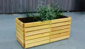 Pflanzkasten Holz "Föhr" inkl. Folieneinsatz zum modernen Gestalten Ihres Garten, Terrasse oder Balkons. Entdecken Sie unsere riesen Pflanzgefäße Auswahl