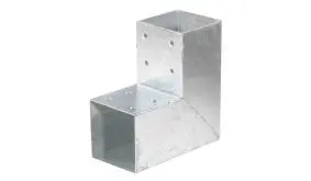 20 x 20 x 9 cm Pfostenverbinder für 9 x 9 cm Pfosten aus 2 mm verzinktem Stahl