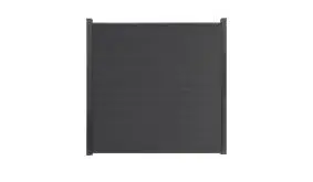 PVC Steckzaunsystem bestehend aus 12 wetterfesten Lamellen in Anthrazitgrau sowie Montagematerial. Maß: 180 x 180 cm