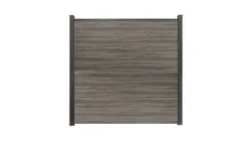 Steckzaunsystem bestehend aus wetterfesten PVC-Lamellen - Lieferung inkl. Montagezubehör. Maß: 180 x 180 cm