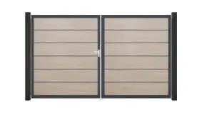 Pflegeleichter PVC Steckzaun im Maß 300 x 180 cm. Farbe: Sheffield Oak