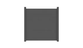 Der Alu Steckzaun Randers hat die Abmessung von 180 x 180 x 2 cm. Die Farbe ist Anthrazitgrau. Pfosten + Abschlussprofil NICHT im Lieferumfang enthalten