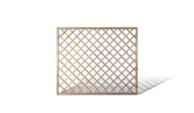 Rankgitter Zaun aus druckimprägniertem Kieferholz. 180x150cm mit 10x10cm Maschenweite