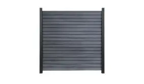 Pflegeleichter Rhombus Steckzaun in der Farbe Steingrau. Maß: 180 x 180 cm