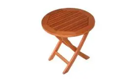 Rundtisch aus Holz mit einem Durchmesser von 48 cm -klappbar-