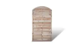 Ein Lamellenbogen aus der Zaunserie Berlin Bogen mit einem Maß von 100 x 180 auf 160cm