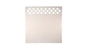 SIchtschutz Kunststoffzaun Lightline Rankgitter in weiß, 180 x 180cm