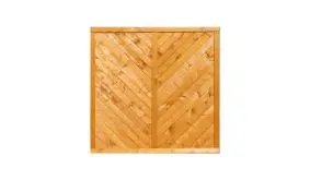 180 x 180 cm - aus pinienfarbigen vorlasiertem Kiefern-/ Fichtenholz. Diagonal verlaufende Profilbretter mit Nut- und Feder.