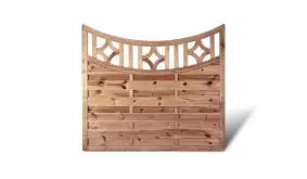 Sichtschutz Zaun Holz Köln Aktion Bogen Rankgitter. 180x160/140cm. Druckimprägnierte Fichte/Kiefer 