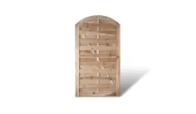 Das passende Tor zu der Berlin Bogen Serie mit einem Maß von 100 x 180 auf 160cm. Lieferung inkl. Torbeschlag und Anschlagsleiste