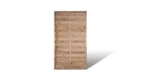 Ein 100 x 180cm grün druckimprägniertes Zaunelement mit einer Lamellenstärke von ca: 8 x 95 mm