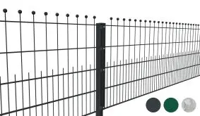 Das Stahlmattenzaun Komplettset Premium inkl. Montagezubehör - leicht konfiguriert, fix geliefert und einfach montiert