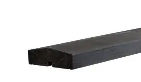 Die passende Abschlussleiste in der Farbe Anthrazit für das Steckzaunsystem Klink und Steckzaunsystem Plank im Detail: 114 x 34 mm x 200 cm