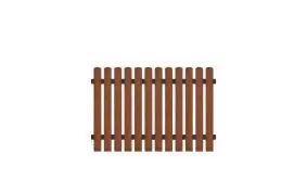 Gartenzäune mit 10 jahre Garantie auf Uv-Beständigkeit. 180 x 120 cm, braun (RAL 8016), Edelstahl verschraubt, inkl. Montageset und Bohrer