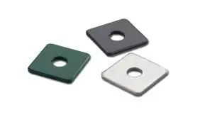 26 x 32 x 2 mm Doppelstabmattenzaun Klemme für Zaunpfosten Standard. Erhältlich  in 3 Farben