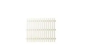 Der Vorgartenzaun Skagen in der Farbe Weiß mit dem Maß: 150 x 120 cm