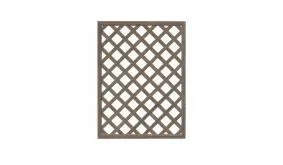 Rankgitter-Zaunfeld  mit diagonaler, überplatteter Füllung im Maß 135 x 180 cm in Monument Oak für stabilen Halt für Ihre Gartenpflanzen