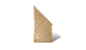 Sichtschutzwand Abschlusselement Stuttgart. 90x180/90cm. Druckimprägnierte Fichte.