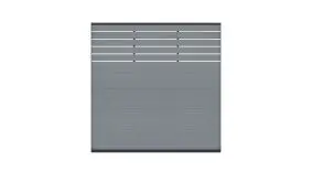 WPC Sichtschutz Kappeln im Farbton smoke-white