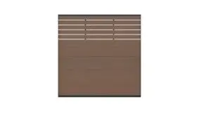 WPC Sichtschutz Kappeln im Farbton teak