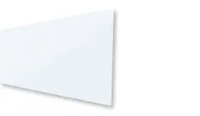 Lamelle aus VSG-Sicherheitsglas mit Matt-Struktur. Nicht individuell kürzbar. Maß: 179,2 x 32,9 x 0,6 cm.