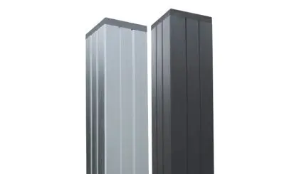 Der Alupfosten ist in den Farben Silber und Anthrazit erhältlich. Sie können den Zaunpfosten in 180 und 240 cm Länge bestellen