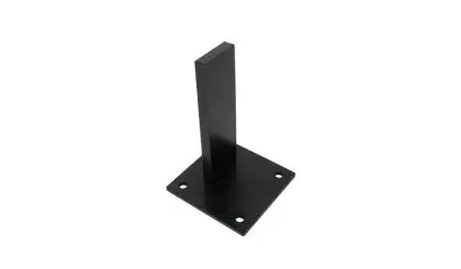 15 x 15 x 23 cm Pfostenträger Trent aus pulverbeschichtetem Stahl, zum Aufschrauben mit Schwerlastdübeln.