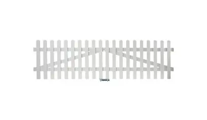 Aluminiumgartenzäune Zauntor Neuhausen. Mit einem Maß von: 300 x 80 cm, Farbe: Weiß. Aluminiumgartenzäune Zauntor Neuhausen. Mit einem Maß von: 300 x 80 cm, Farbe: Weiß.