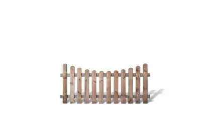 Ein bogenförmiger Gartenzaun aus der Serie Günstig & Gut mit einem Maß von 180 x 80 auf 65cm Ein bogenförmiger Gartenzaun aus der Serie Günstig & Gut mit einem Maß von 180 x 80 auf 65cm