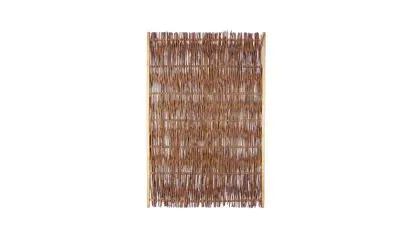 Weidenflechtzaun aus Kiefernholz mit einem Maß von 120 x 180 cm Weidenflechtzaun aus Kiefernholz mit einem Maß von 120 x 180 cm