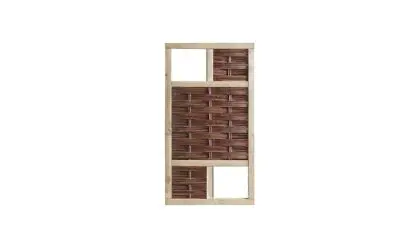 Das Weidegeflechtsystem 3D mit seinen 36 x 36cm großen Fenster bietet Ihnen vielfältige Gestaltungsmöglichkeiten: Die Fenster können mit Insektenhotels, Futterhäusern für Vögel oder Pflanzkästen gefüllt werden. Das Weidegeflechtsystem 3D mit seinen 36 x 36cm großen Fenster bietet Ihnen vielfältige Gestaltungsmöglichkeiten: Die Fenster können mit Insektenhotels, Futterhäusern für Vögel oder Pflanzkästen gefüllt werden.