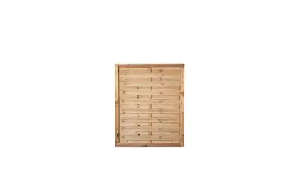 Ein Gartenzaunelement mit einer Lamellenstärke von 5 x 60 mm und eienm Maß von: 100 x 120cm Ein Gartenzaunelement mit einer Lamellenstärke von 5 x 60 mm und eienm Maß von: 100 x 120cm