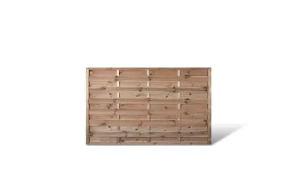 Ein Gartenzaunelement aus der Serie Berlin Massiv mit einer Lamellenstärke von 8 x 95 mm und dem Maß: 180 x 120cm Ein Gartenzaunelement aus der Serie Berlin Massiv mit einer Lamellenstärke von 8 x 95 mm und dem Maß: 180 x 120cm
