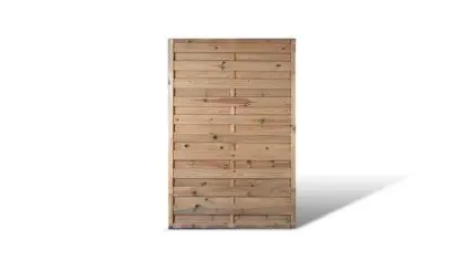 Ein verkürztes Sichtschutzelement mit einem Maß von: 120 x 180cm aus druckimprägniertem Holz Ein verkürztes Sichtschutzelement mit einem Maß von: 120 x 180cm aus druckimprägniertem Holz